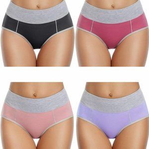 wirarpa Women's Cotton Underwear High Waist Stretc